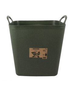 Seau de jardin flexible carré recyclé post-consommation 43 litres vert