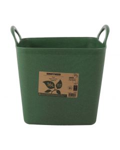 Seau de jardin flexible carré recyclé post-consommation 16 litres vert