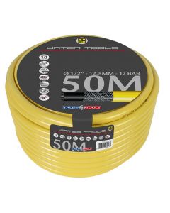 Gele slang 1/2" 25m, getricoteerd high twist resistant