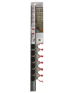 Alu muurprofiel 1m met 6 gereedschapshouders
