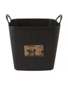 Flexibele kuip - 27 liter - Zwart - Met handvatten - 100% Gerecycled - ECO Friendly