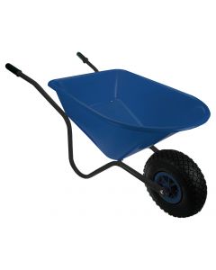 Kinderkruiwagen blauw/zwart metaal/kunststof